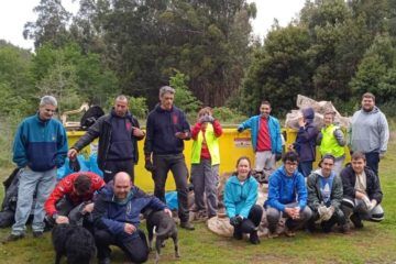 Voluntariado realizou limpeza no parque forestal da Picaraña en Ponteareas