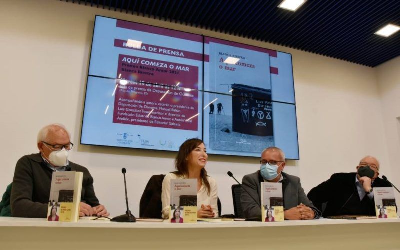 A novela “Aquí comeza o mar”, presentado en Ourense