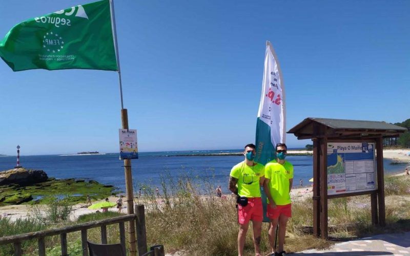 Bandeira azul para as praias “O Muíño” e “Area Grande” na Guarda