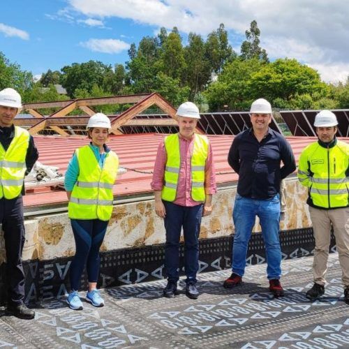 Avanzan as reformas da piscina climatizada da Cañiza