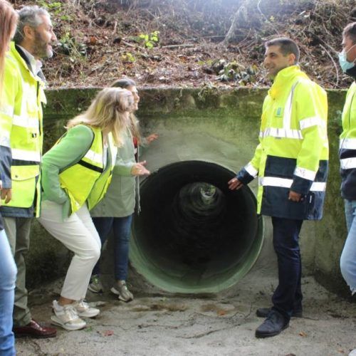 A Xunta repara a drenaxe da estrada OU-540 no Concello de Lobios