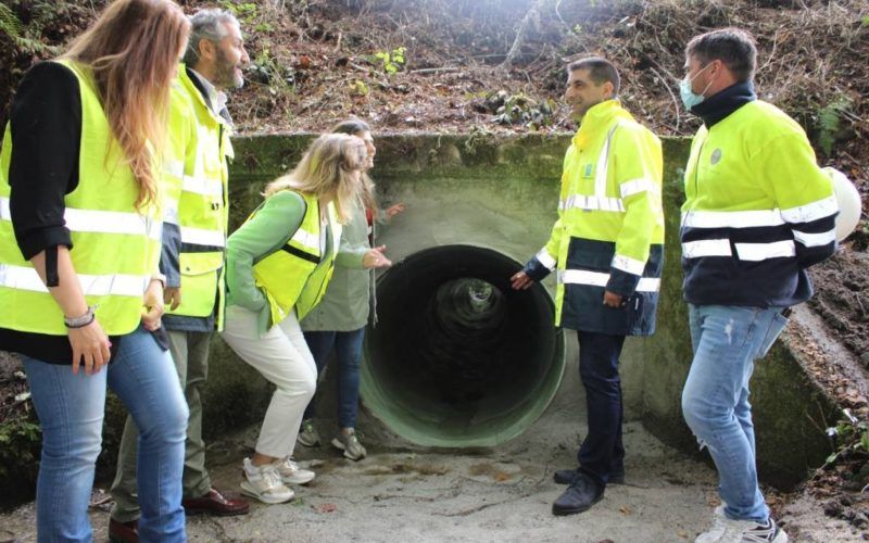 A Xunta repara a drenaxe da estrada OU-540 no Concello de Lobios