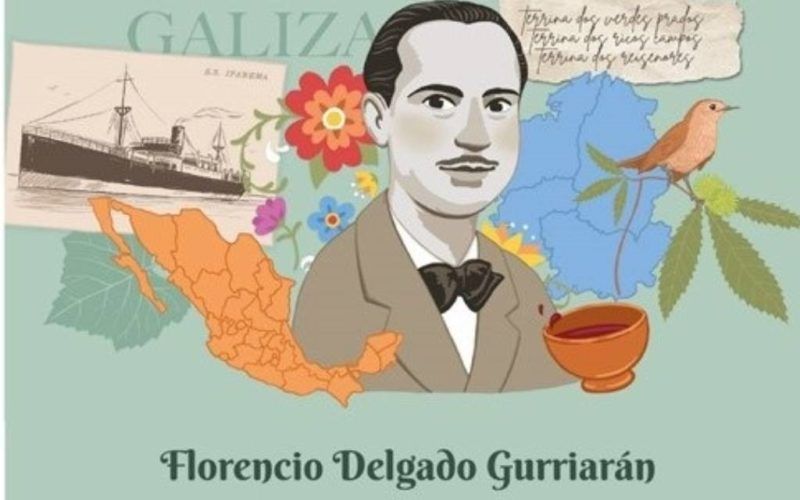 Florencio Delgado Gurriarán visita a Biblioteca Municipal de Tui