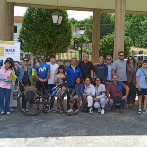Un veciño do Pereiro percorreu España en bicicleta e promocionou o seu pobo