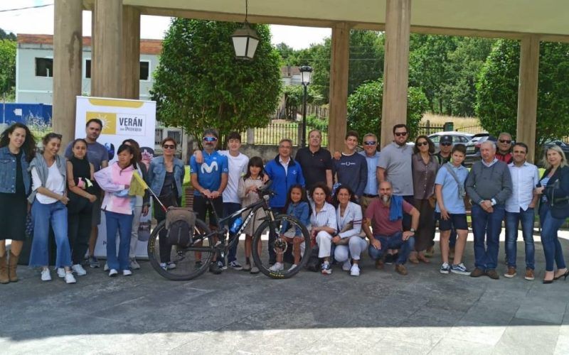 Un veciño do Pereiro percorreu España en bicicleta e promocionou o seu pobo