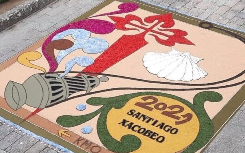 Máis de 15.000 alfombristas elaborarán a Alfombra Mundial do Xacobeo 2022