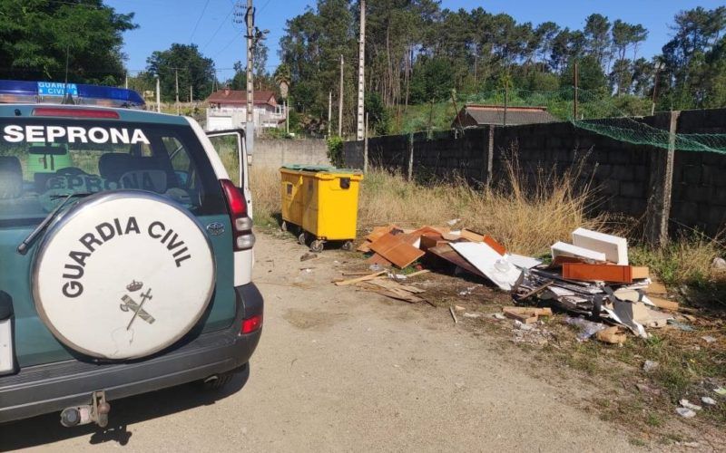 Concello de Ponteareas e Seprona colaboran para acabar coas verteduras incontroladas