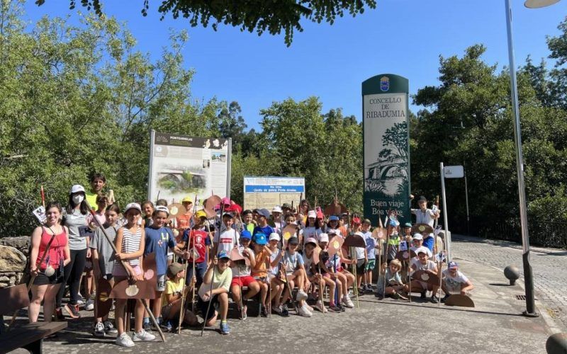 Escola de Verán de Ribadumia celebrou o Día de Galicia