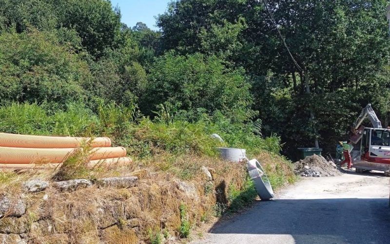 Novos tramos para a rede de saneamento de Covelo