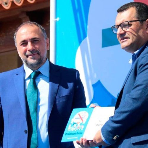 Tui recibiu a medalla de ouro de praias sen fume