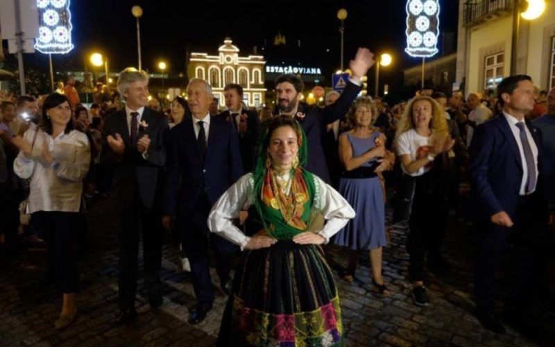 Presidente da República veio divertirse à romaria em Viana