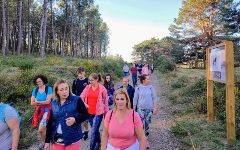 Inaugurada nova ruta sendeirista na Cañiza