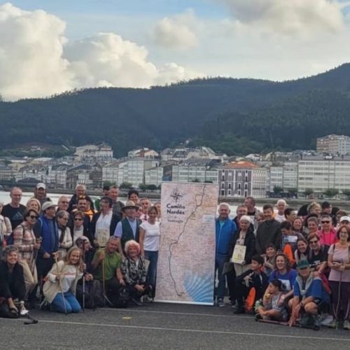 Máis de oitenta persoas fixeron o Camiño Nordés de Viveiro a Ourol