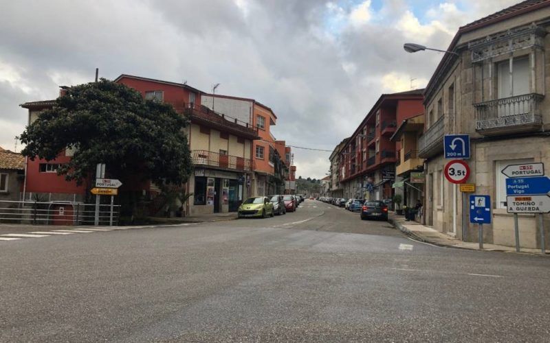 Obras de mellora na Avenida de Portugal en Tui