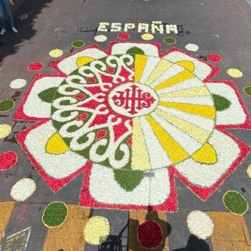 Alfombra de Ponteareas representa a España no VII Encontro Internacional en Uriangato (México)