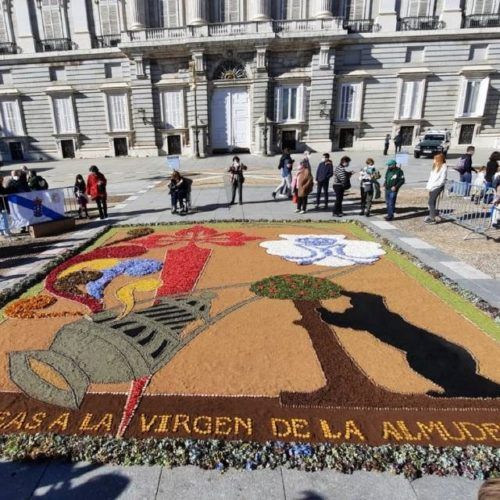 Alfombra do Corpus Christi de Ponteareas participará na procesión de Santa María La Real en Madrid