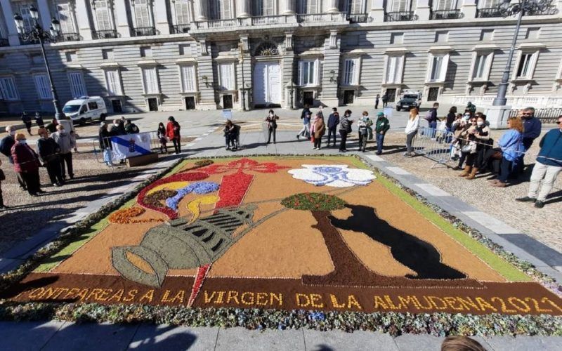 Alfombra do Corpus Christi de Ponteareas participará na procesión de Santa María La Real en Madrid