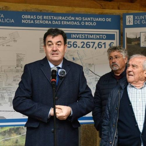 Novos traballos de restauración no santuario de Nosa Señora das Ermidas en O Bolo (Ourense)