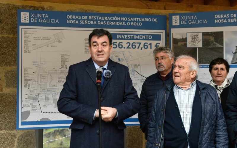 Novos traballos de restauración no santuario de Nosa Señora das Ermidas en O Bolo (Ourense)