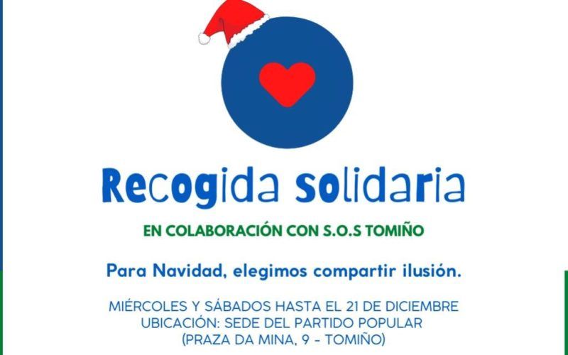 PP Tomiño organiza recollida solidaria para Nadal