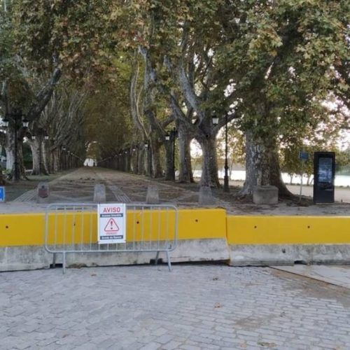 Avenida dos Plátanos em Ponte de Lima interdita ao público