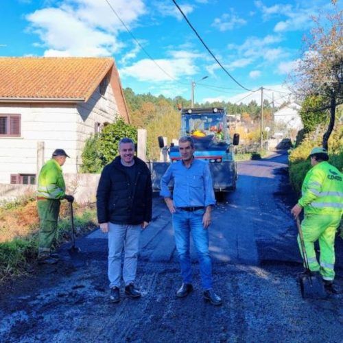 A Cañiza avanza nas melloras de camiños da parroquia de Couto