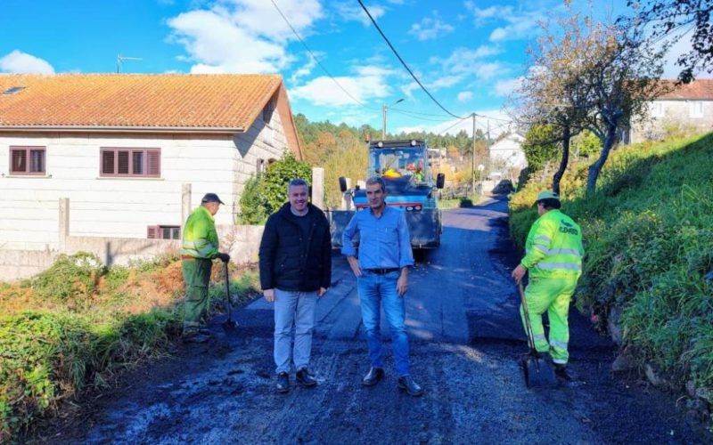 A Cañiza avanza nas melloras de camiños da parroquia de Couto
