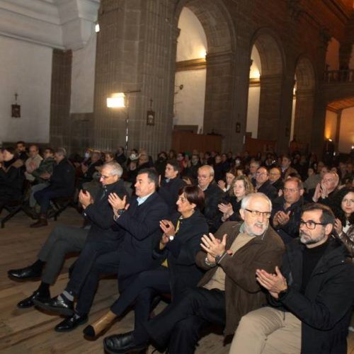 Inauguración das obras na igrexa e claustro do colexio do Cardeal en Monforte