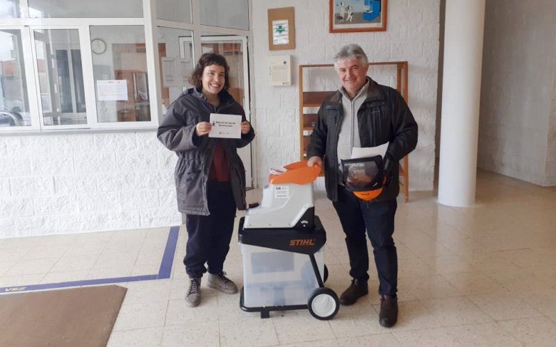 Catro trituradoras de biomasa para a veciñanza tudense