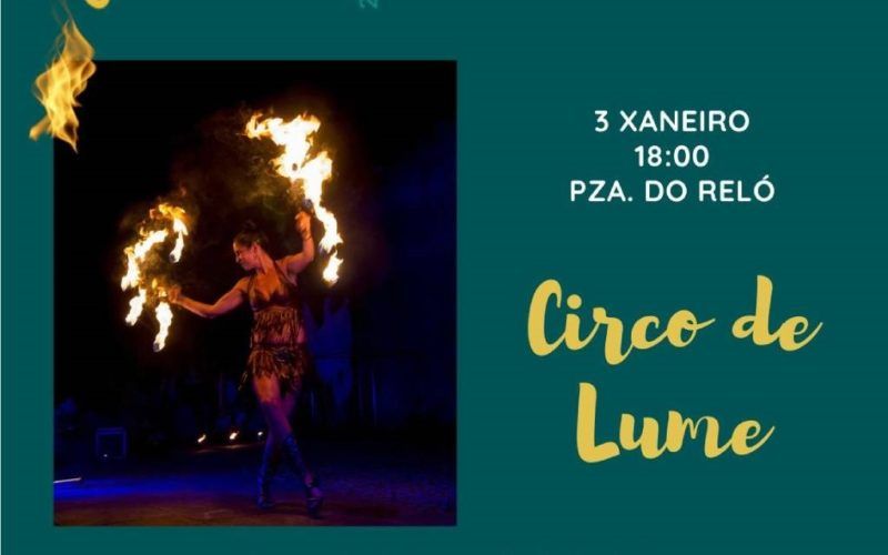 A Guarda recibe ao “Circo de lume”