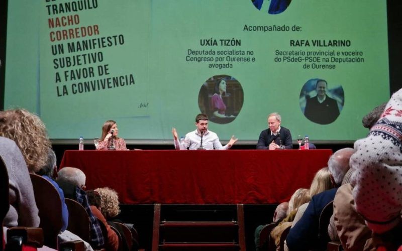 Nacho Corredor presentou en Ourense o libro  “El activismo tranquilo”