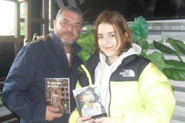 Óscar e Alba Guzmán, autores de “Os segredos de Teresa” e “Xoaniña de Deus”