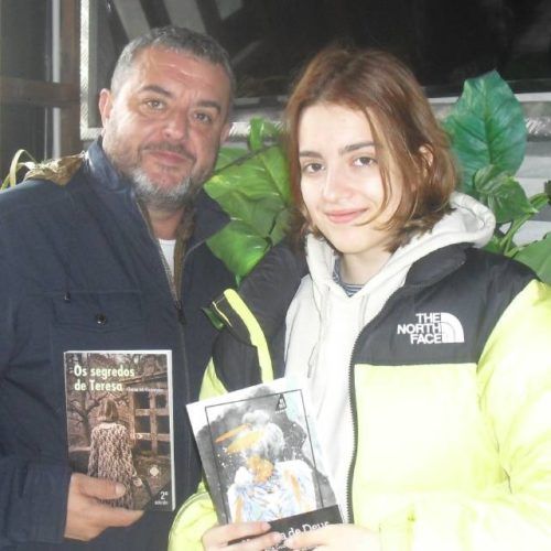Óscar e Alba Guzmán, autores de “Os segredos de Teresa” e “Xoaniña de Deus”