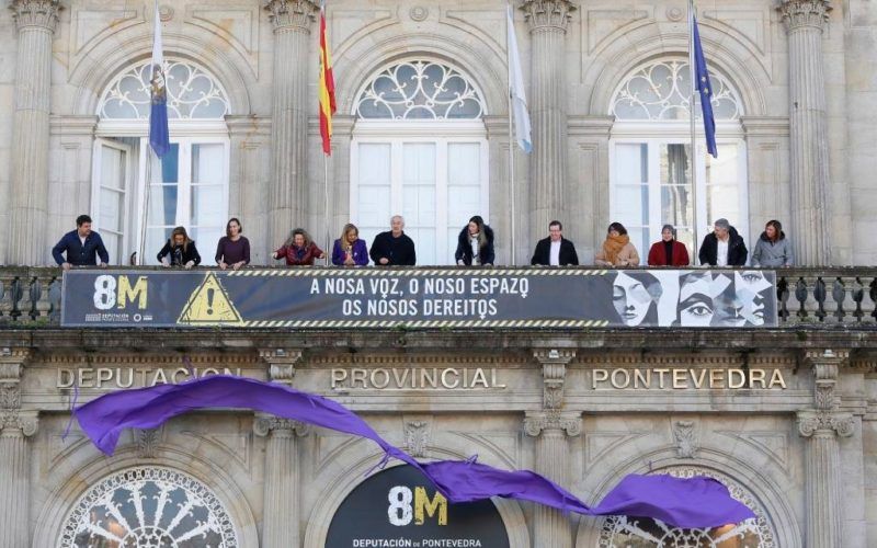 Deputación de Pontevedra reivindica o feminismo este 8M