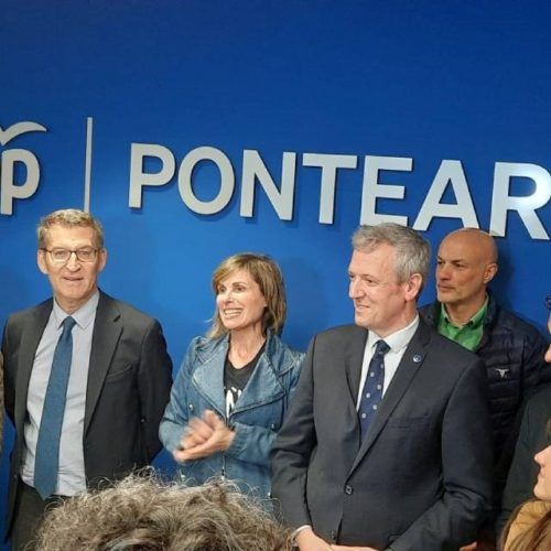 Feijóo e Rueda inauguraron a nova sede do PP Ponteareas