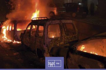 Concello de Tui condena os actos vandálicos realizados no seu centro histórico
