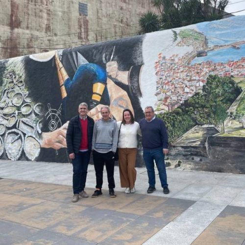 A praza Avelino Vicente da Guarda ten novo mural