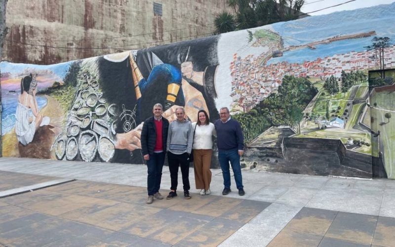 A praza Avelino Vicente da Guarda ten novo mural