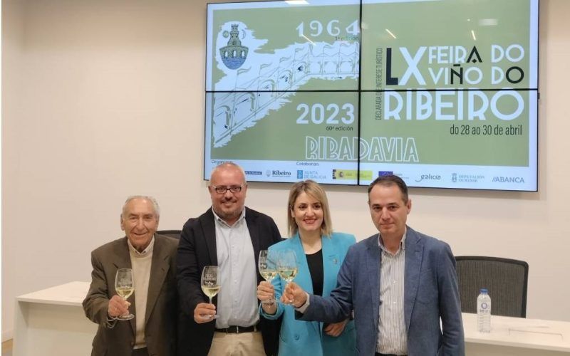 Ribadavia celebrará a Feira do Viño do Ribeiro os días 28, 29 e 30 de abril