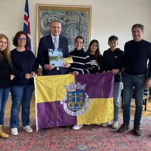 Presidente de Islândia recebeu alunos de Ponte de Lima