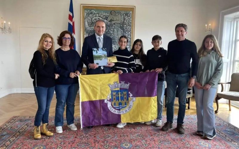 Presidente de Islândia recebeu alunos de Ponte de Lima