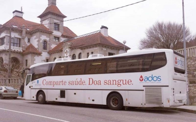 Unidade móbil de doazóns de sangue na Guarda