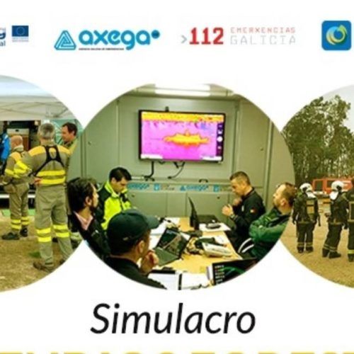 Simulacro de incendios forestais transfronteirizos en Salvaterra