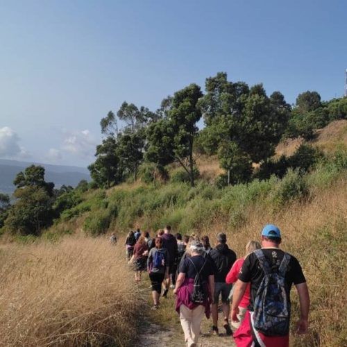 Monte Santa Trega acolleu a actividade “Baños de natureza”