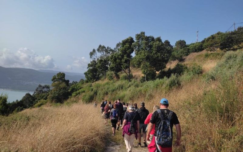 Monte Santa Trega acolleu a actividade “Baños de natureza”