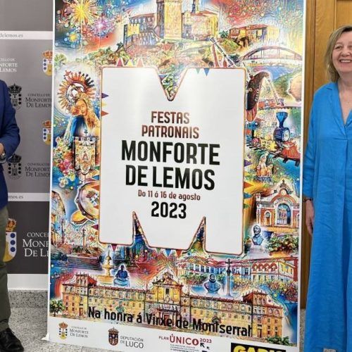O cartel gañador das festas patronais de Monforte, “unha explosión de alegría e cor”
