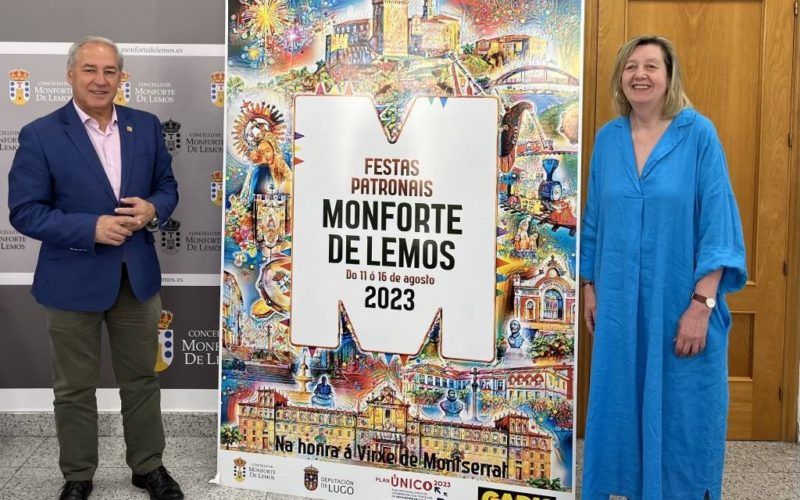 O cartel gañador das festas patronais de Monforte, “unha explosión de alegría e cor”