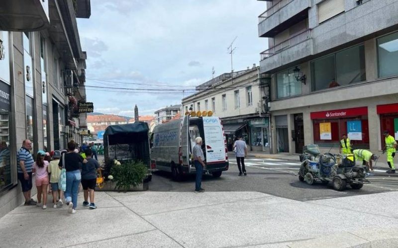 BNG e Ponteareas en Común critican ao Goberno Local por eliminar a peonalización no centro urbán