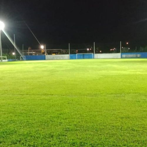 Tecnoloxía led para o campo de fútbol de Guillarei (Tui)