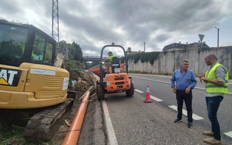 O Porriño avanza no saneamento da parroquia de Budiño